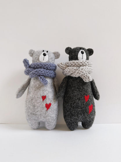 Embroidered Bears Sewing Pattern