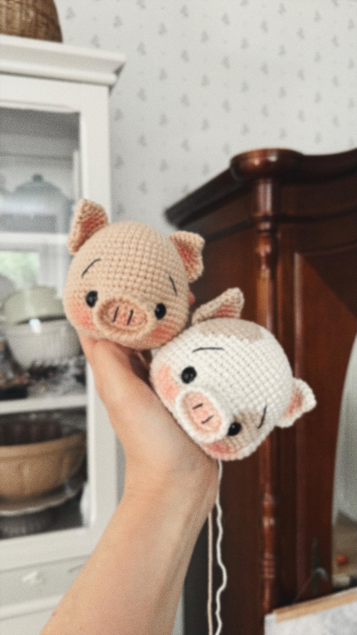 crochet PATTERN ELLIOT the strawberry piglet