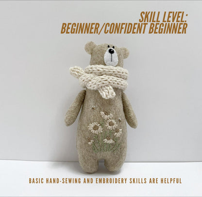 Embroidered Bears Sewing Pattern